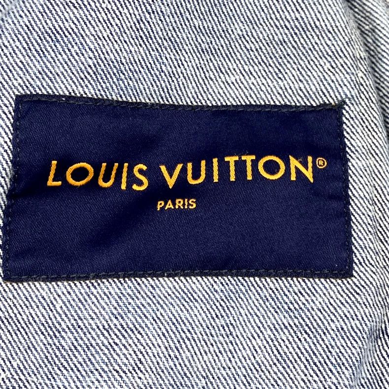 Louis Vuitton Louis Vuitton 24 Blue Washed Worn Cotton Lapel Long Sleeve Size US M / EU 48-50 / 2 - 7 Thumbnail