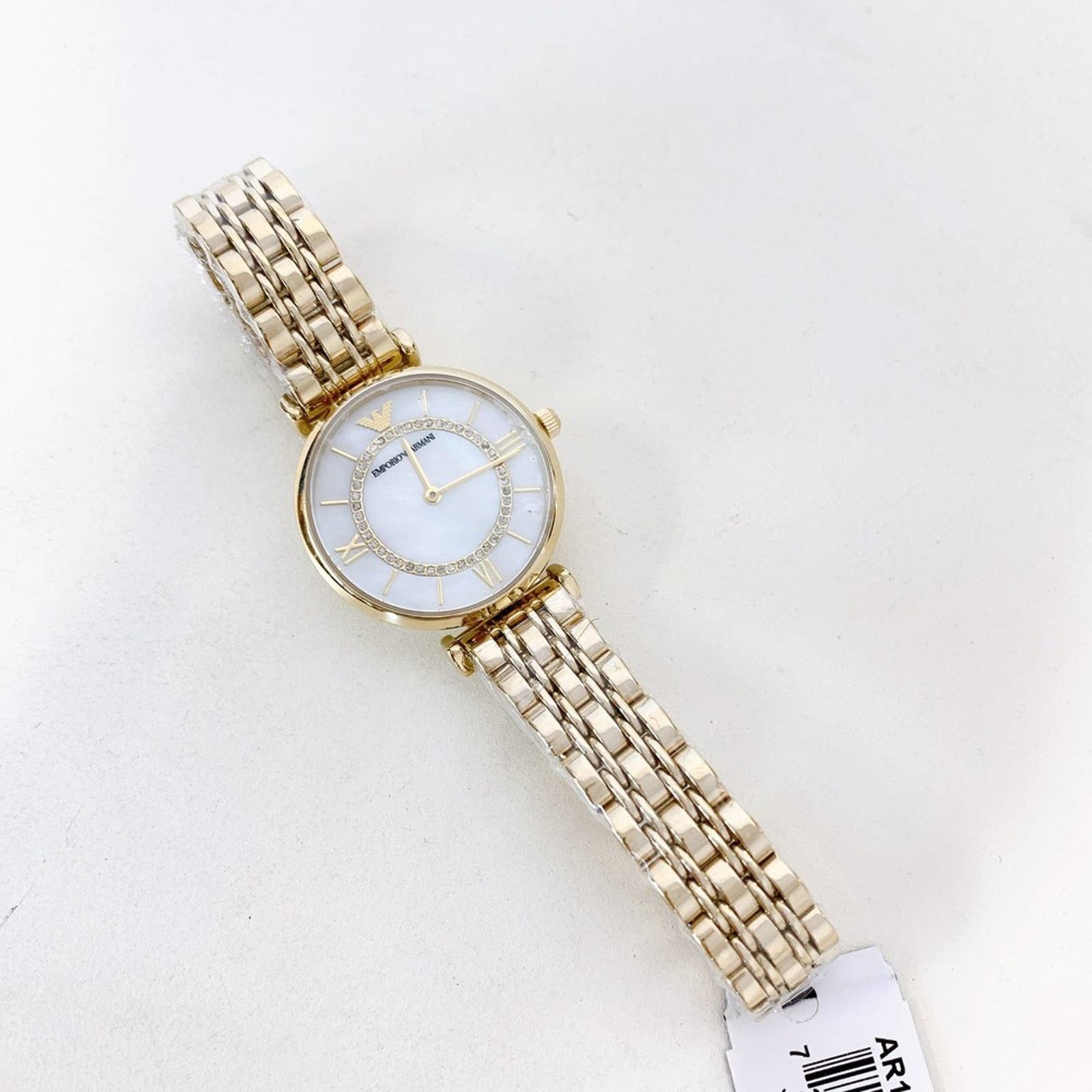 Emporio Armani Emporio Armani AR1907 Women's Two-Hand Gold-Tone Steel Watch Size 34 - 4 Thumbnail