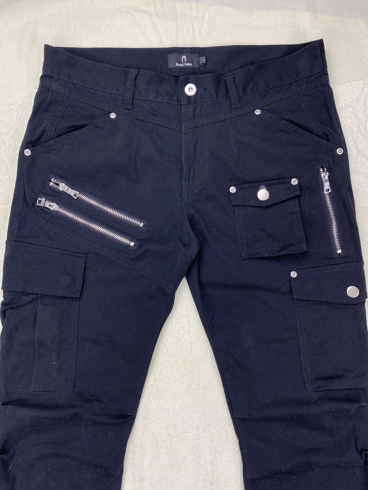 Beauty Beast × If Six Was Nine Black Varia Multipocket Cargo Zipper Bondage Pant Size US 32 / EU 48 - 6 Thumbnail