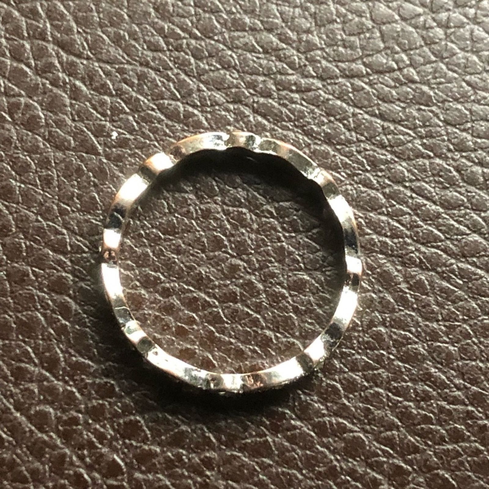 Vintage Vintage 80s clear rhinestone stackable band ring 10 Size ONE SIZE - 5 Thumbnail