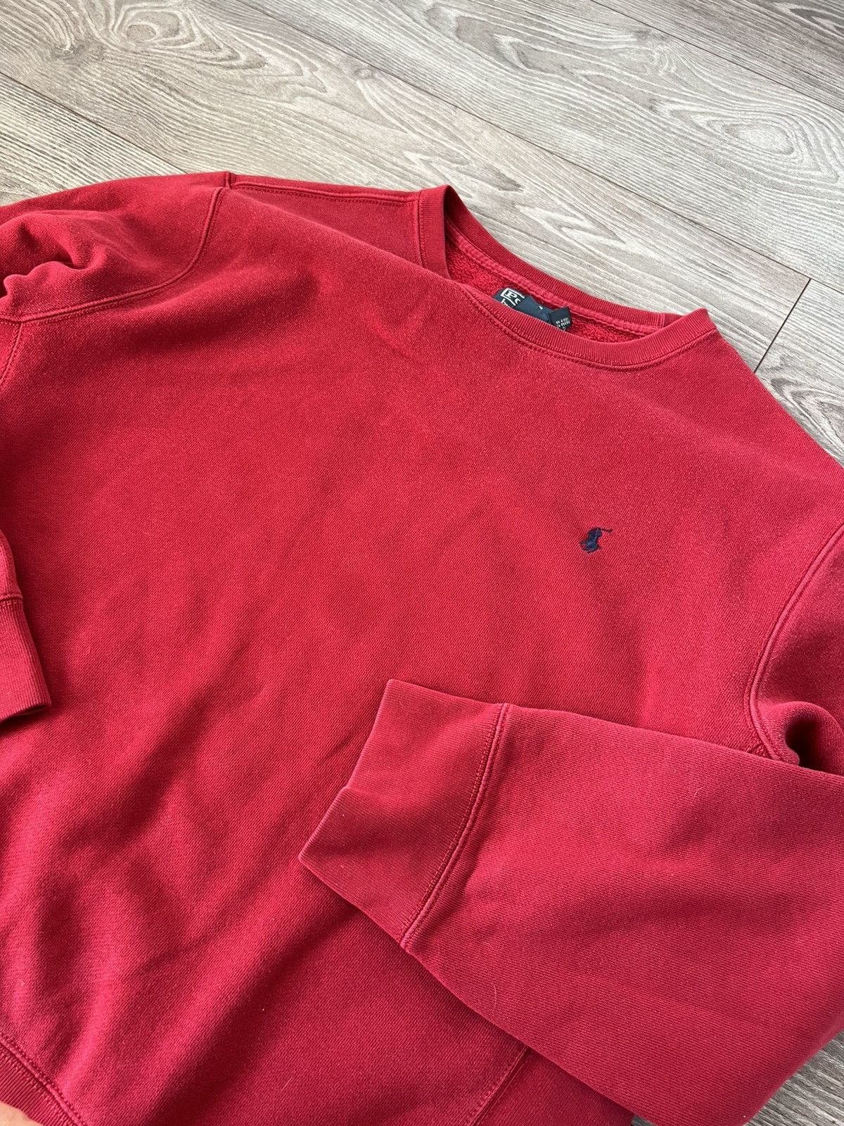 Polo Ralph Lauren Vintage Polo Ralph Lauren Red Crew Neck Y2K Drip Sweatshirt Size US XL / EU 56 / 4 - 12 Thumbnail