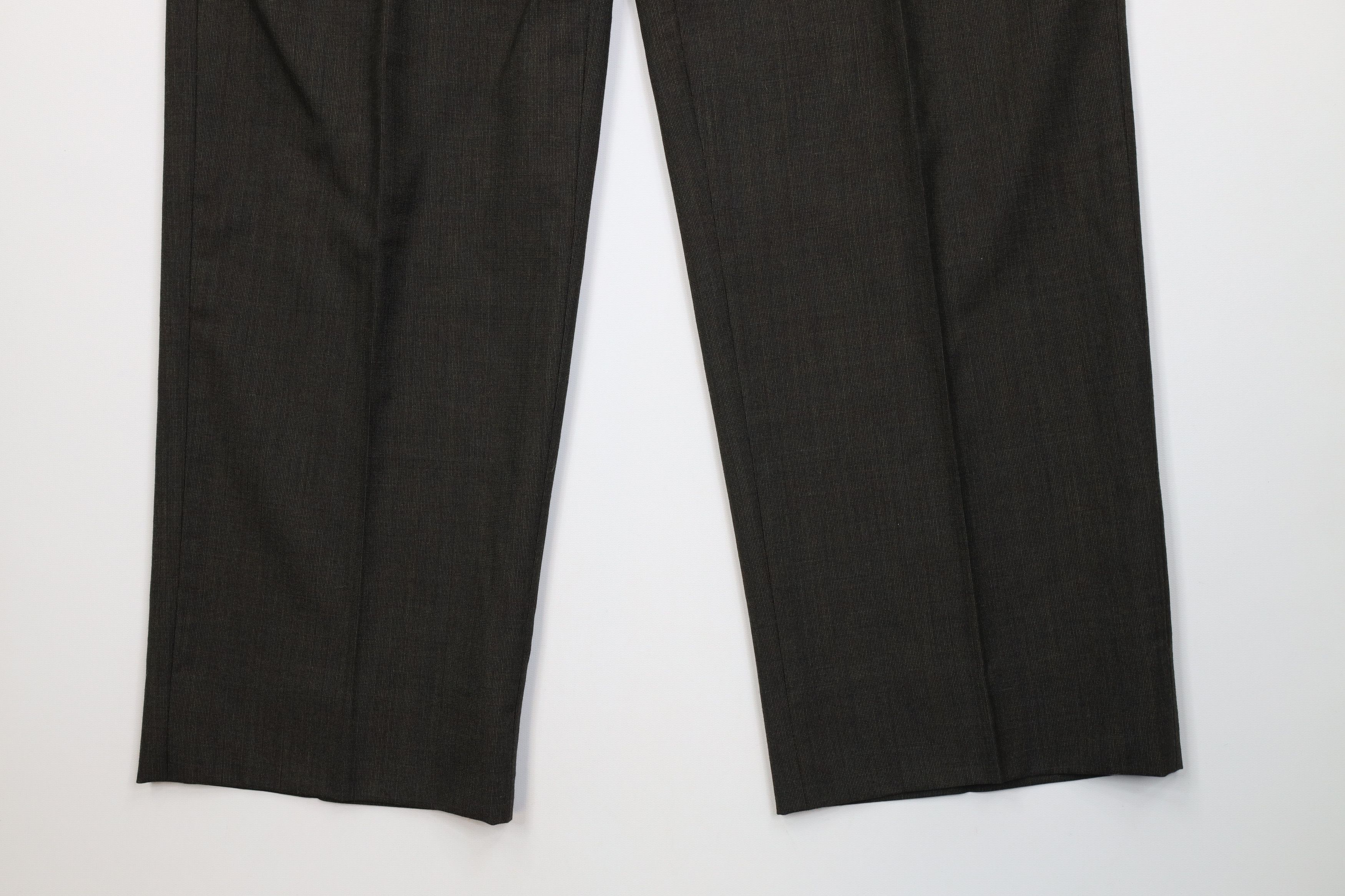 Vintage Vintage 90s Streetwear Wool Knit Wide Leg Chino Pants Green Size US 34 / EU 50 - 4 Thumbnail
