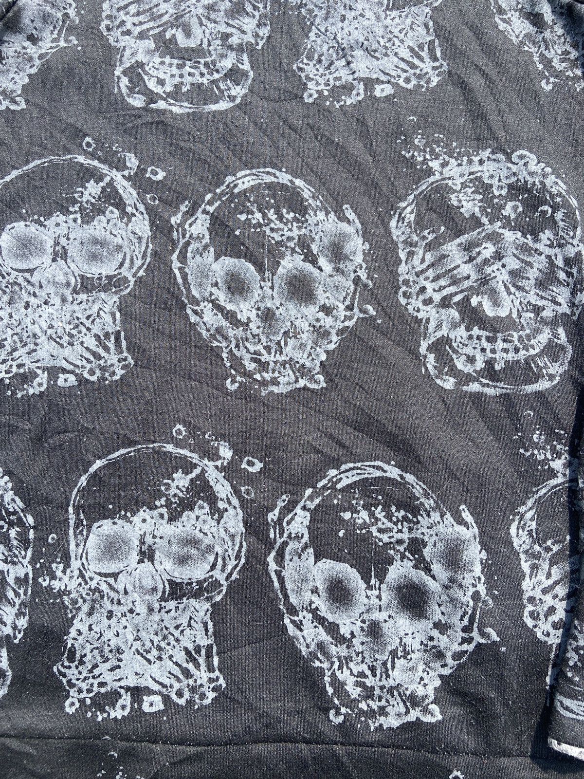 If Six Was Nine × Japanese Brand × Vintage Seditorines Skull Fullprint Hoodie Size US S / EU 44-46 / 1 - 2 Thumbnail