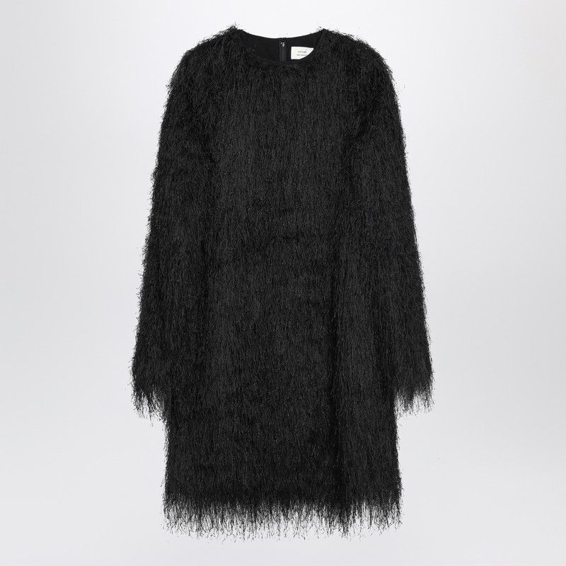 Loulou de Saison Loulou De Saison Black Tina Fringed Dress Size XS / US 0-2 / IT 36-38 - 1 Thumbnail