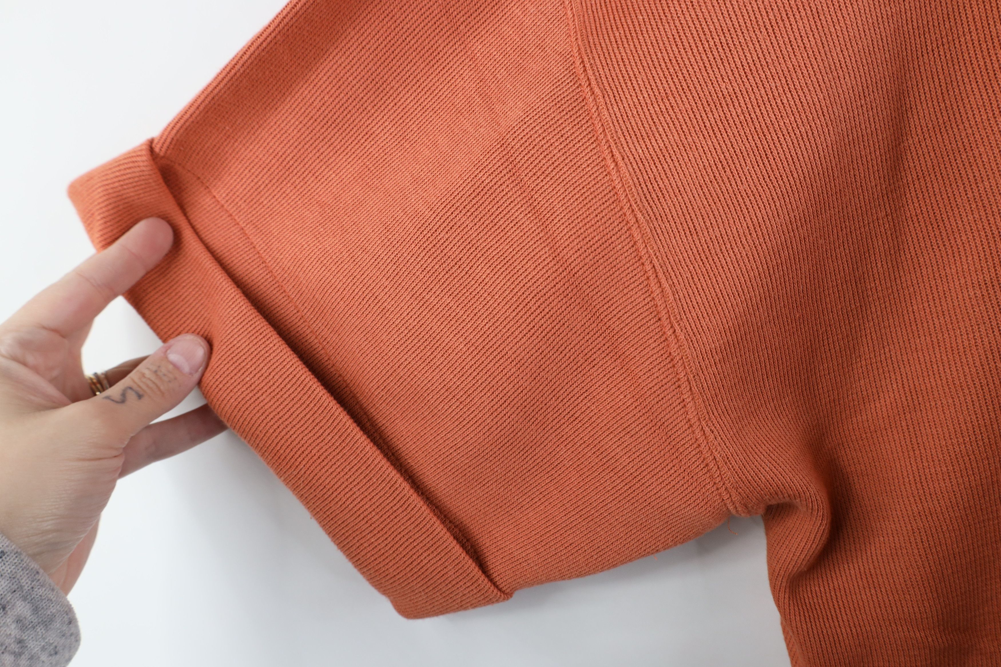 Express × Vintage Vintage 90s Express Thermal Ribbed Knit T-Shirt Pale Orange Size L / US 10 / IT 46 - 5 Thumbnail