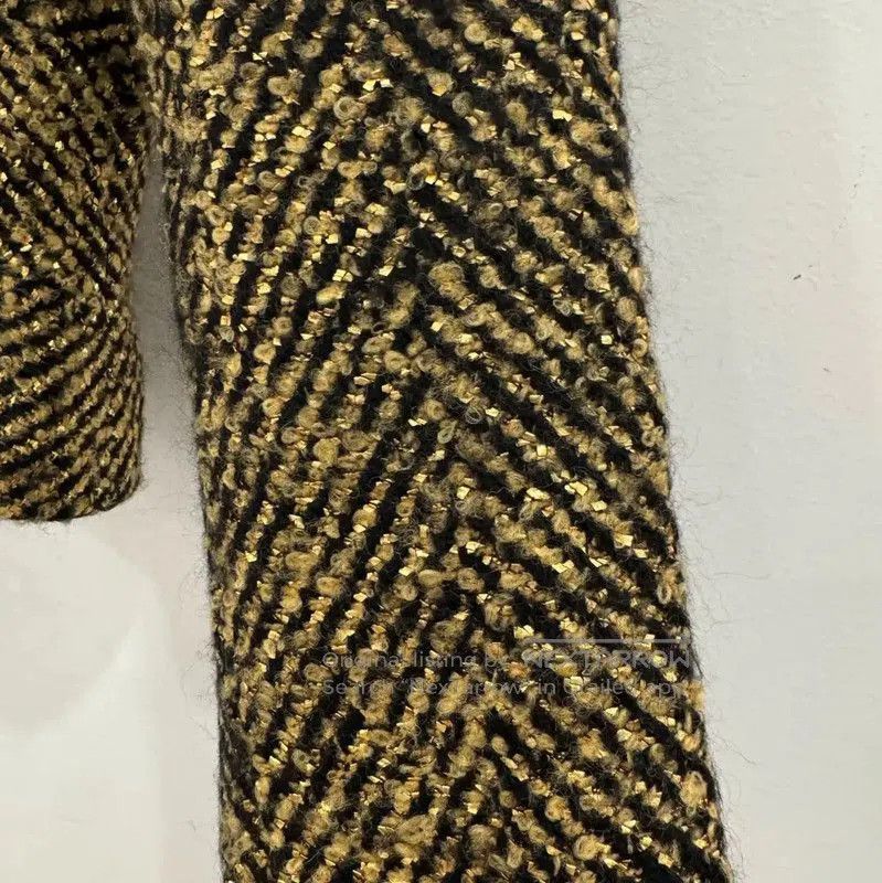 Chanel Chanel Gold Wool Women's Jacket . Size S / US 4 / IT 40 - 4 Thumbnail