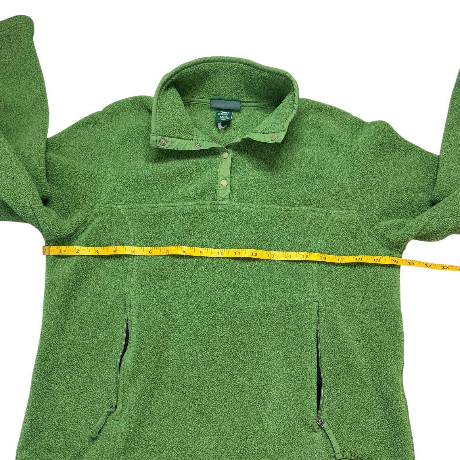 L.L. Bean Vintage LL BEAN Fleece Pullover Sweatshirt Green Size Medium Size M / US 6-8 / IT 42-44 - 8 Thumbnail
