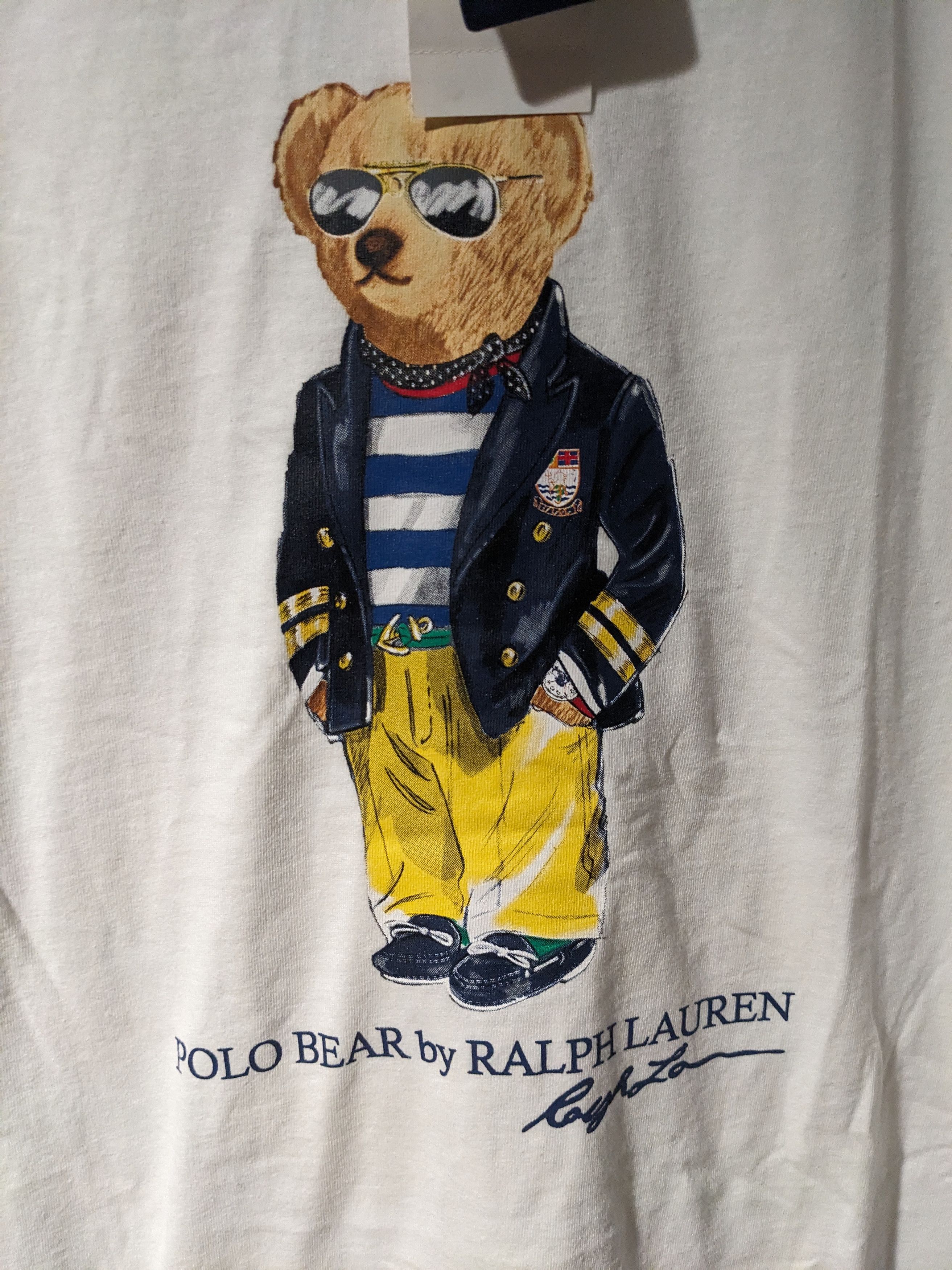 Polo Ralph Lauren × Vintage Vintage Polo Ralph Lauren Nautical Bear Classic Fit T-Shirt Size US M / EU 48-50 / 2 - 2 Thumbnail