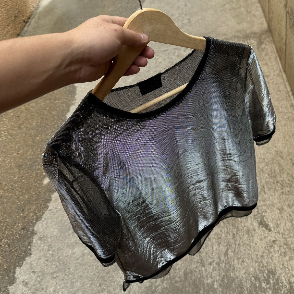 Diesel Diesel Metallic Sheer Mesh T-Shirt Size M / US 6-8 / IT 42-44 - 2 Thumbnail