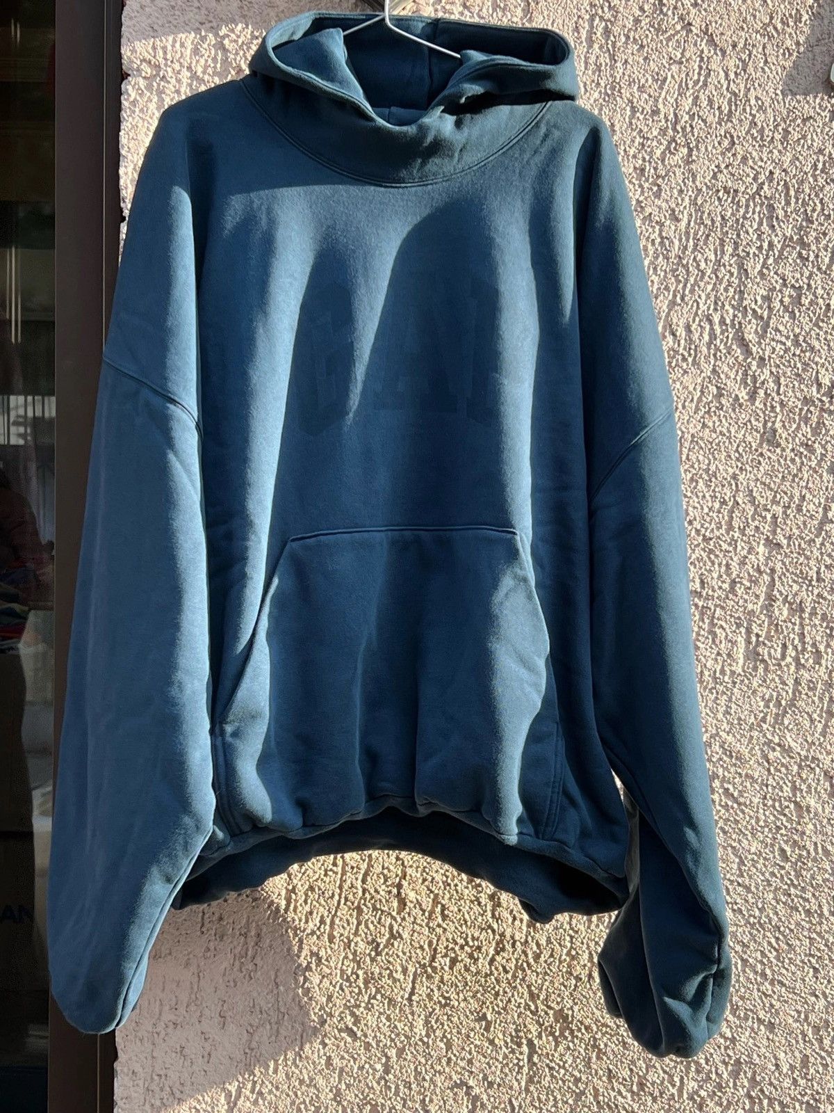 Balenciaga × Gap × Kanye West NOT LAA Yeezy Gap Balenciaga Dark Blue Dove Hoodie Size US XXL / EU 58 / 5 - 4 Thumbnail