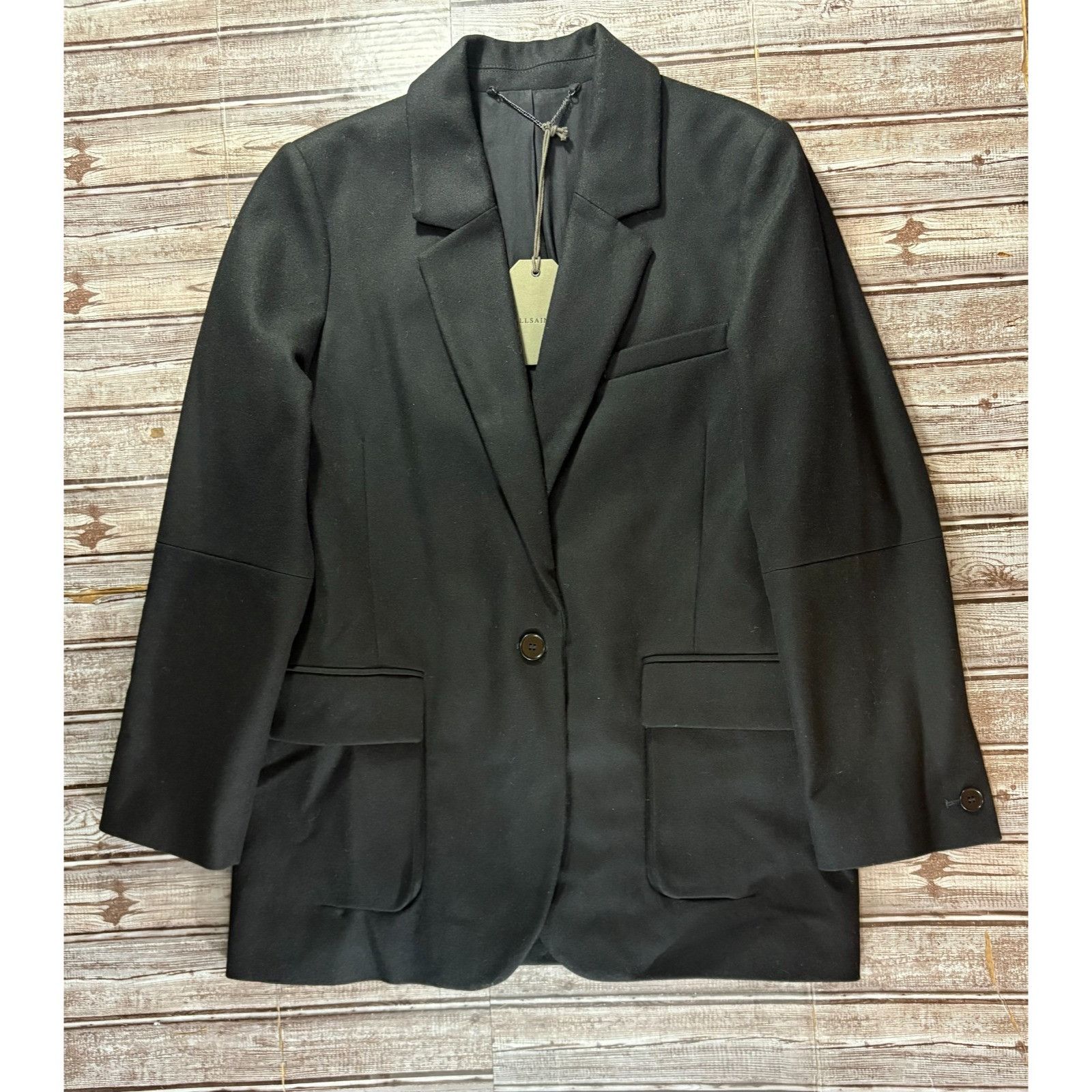 ALLSAINT JESSA ウール ブレンド ジャケット S ALLSAINTS Jessa Blazer 