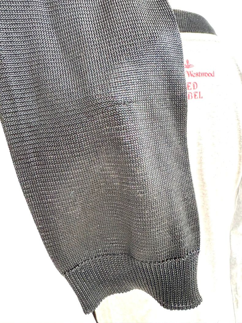 Vivienne Westwood Vivienne Westwood Gray and black patchwork letter B cardig Size M / US 6-8 / IT 42-44 - 7 Thumbnail