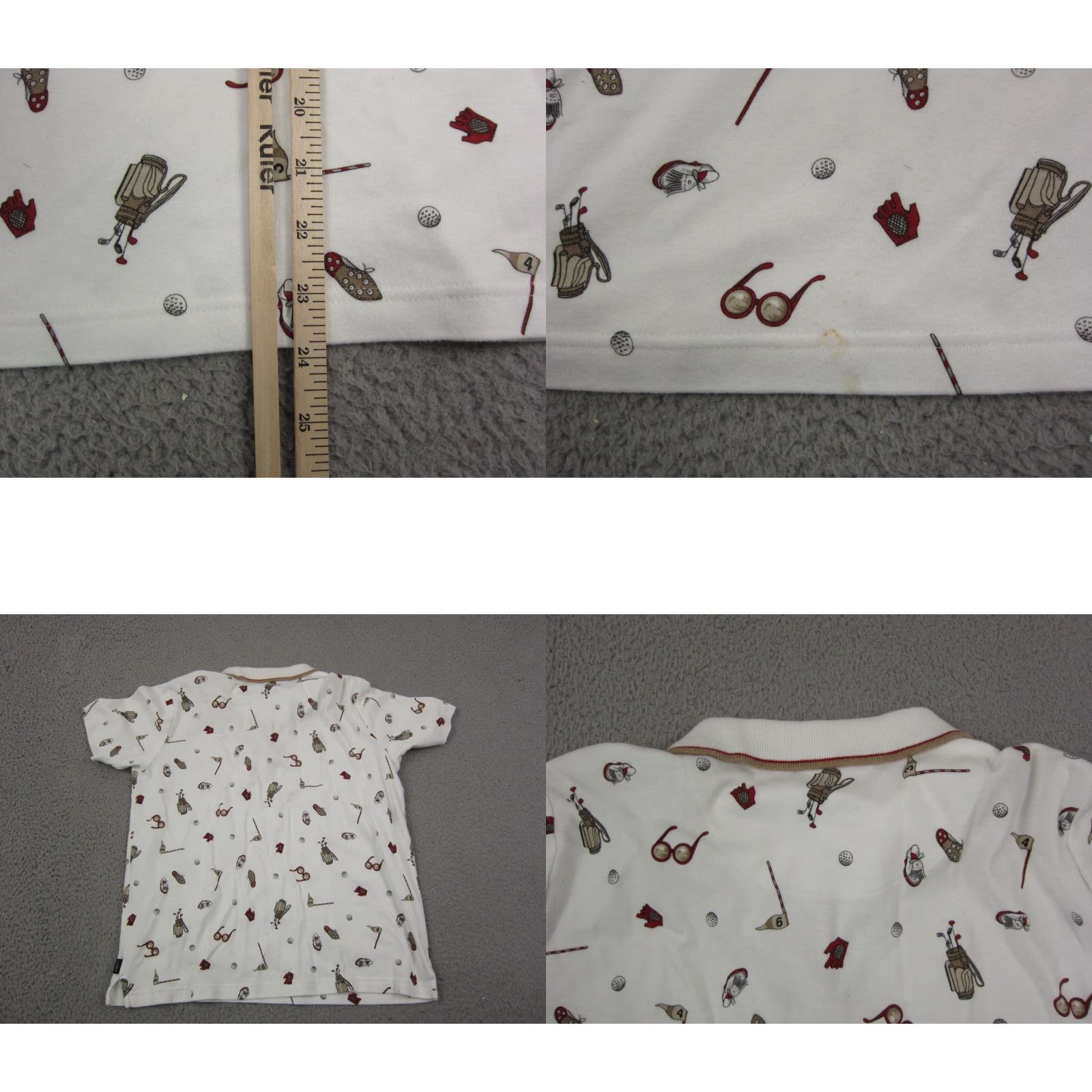 Liz Claiborne Liz Claiborne Polo Shirt Womens Small White Colorful Basic Casual Knit 100% Cotton Short Sleeve Cap Closure Bag AOP Modern Womens Apparel Polo shirt Size M / US 6-8 / IT 42-44 - 8 Thumbnail
