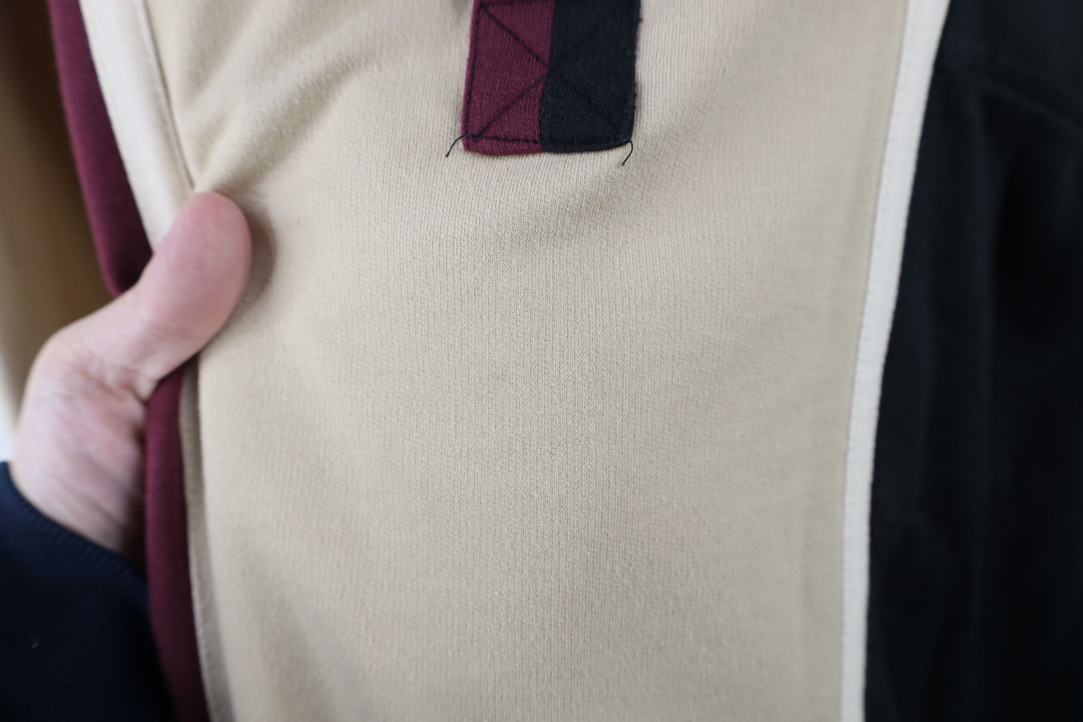 Vintage Vintage 90s Streetwear Block French Terry Collared Polo Size US XXL / EU 58 / 5 - 7 Thumbnail