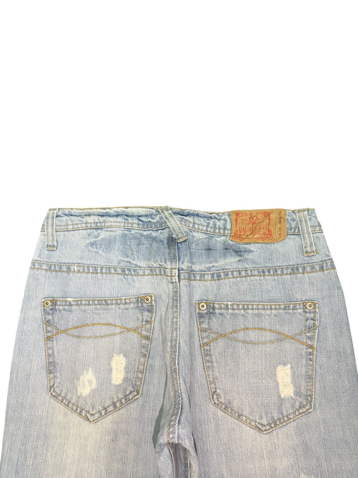 Edwin Vintage Japanese Brand Faded Wash Distress Loose Jeans Size 30" / US 8 / IT 44 - 4 Thumbnail