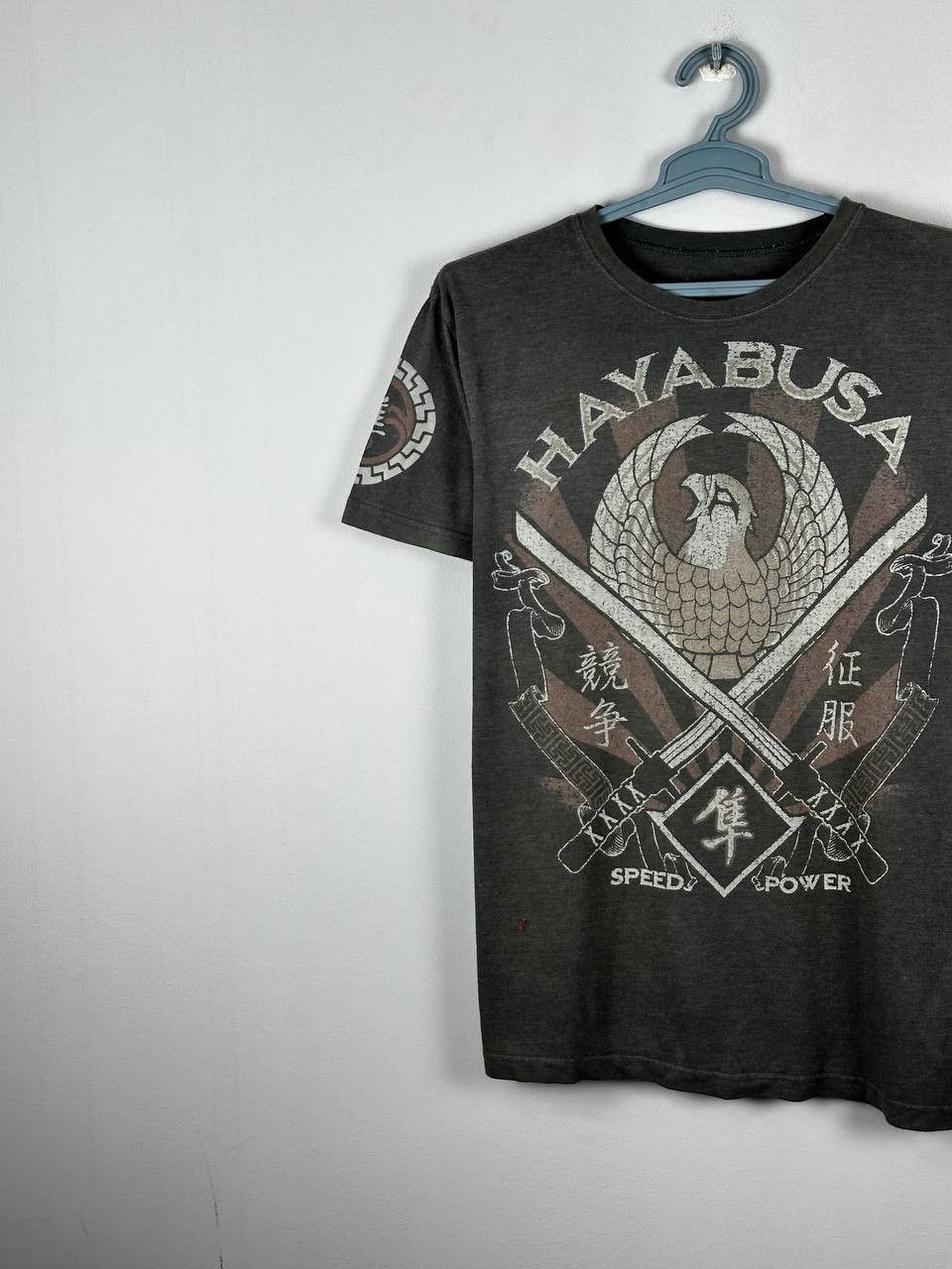 Vintage Crazy Y2K Grunge Hayabusa Affliction Style Short Sleeve Size US L / EU 52-54 / 3 - 2 Thumbnail