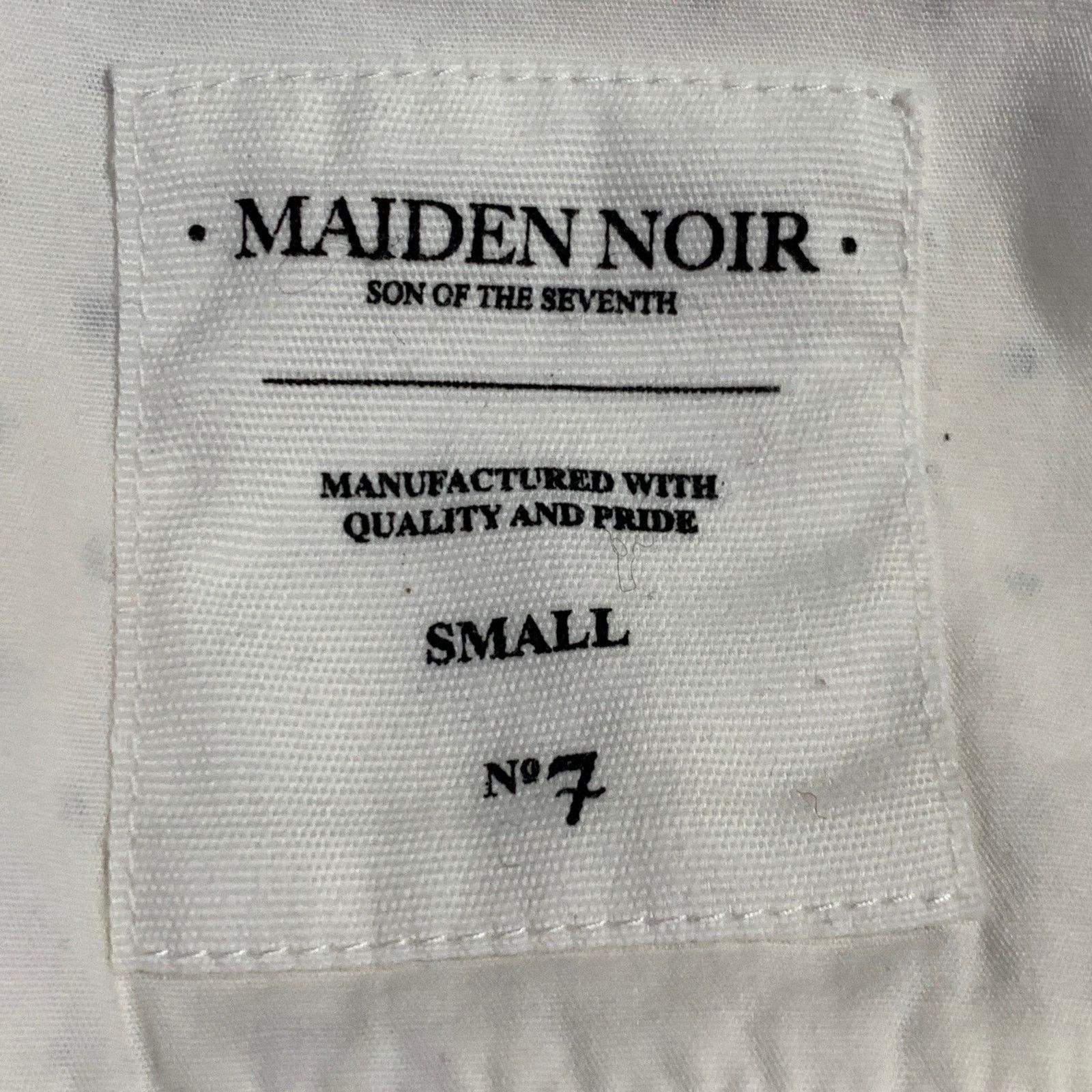 Maiden Noir Size S White Black Dots One Pocket Long Sleeve Shirt Size US S / EU 44-46 / 1 - 9 Thumbnail