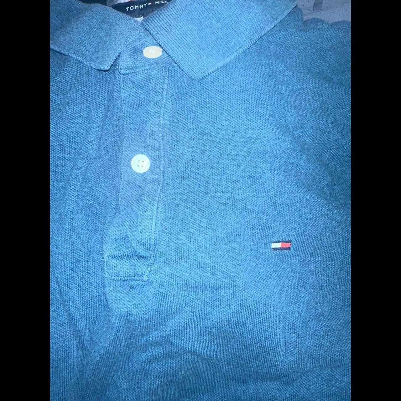 Tommy Hilfiger Mens Used Turquoise Cotton Atommy Size US XL / EU 56 / 4 - 4 Thumbnail