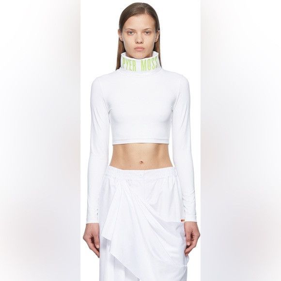 Pyer Moss × Reebok REEBOK X PYER MOSS White Recycled Polyester Turtleneck SMALL Size S / US 4 / IT 40 - 1 Thumbnail