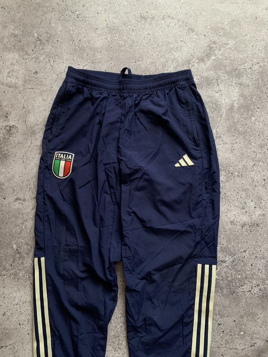 Adidas × Vintage 🔥ADIDAS ITALY TRACK PANTS SOCCER SWEATPANTS Size US 32 / EU 48 - 3 Thumbnail