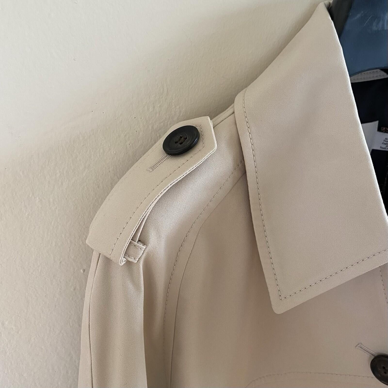 Coach NWT Coach Solid Short Trench Coat Porcelain Size M MSRP $450 Size M / US 6-8 / IT 42-44 - 4 Thumbnail