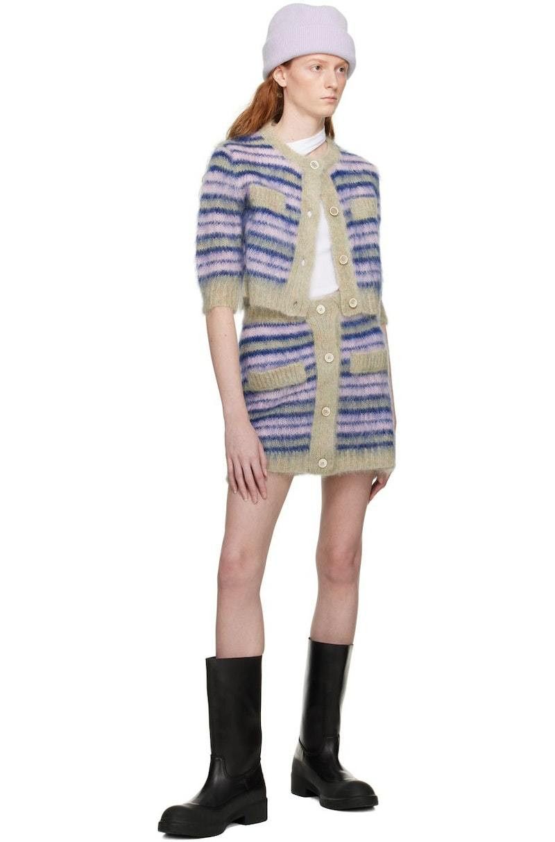 Marni o1y1125 Mini Skirt in Multicolor Size 25" / US 0 / IT 36 - 4 Thumbnail