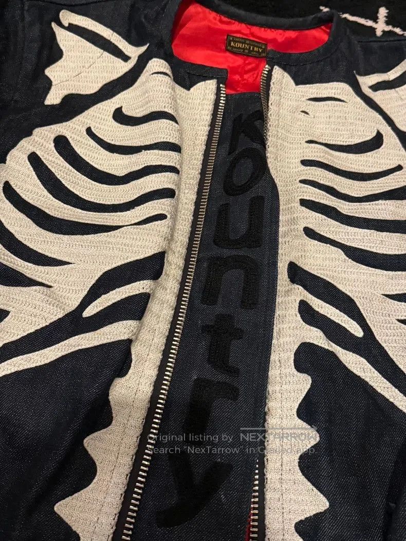 Kapital Kapital Kountry Skeleton Denim Moto Jacket. Size US M / EU 48-50 / 2 - 2 Thumbnail