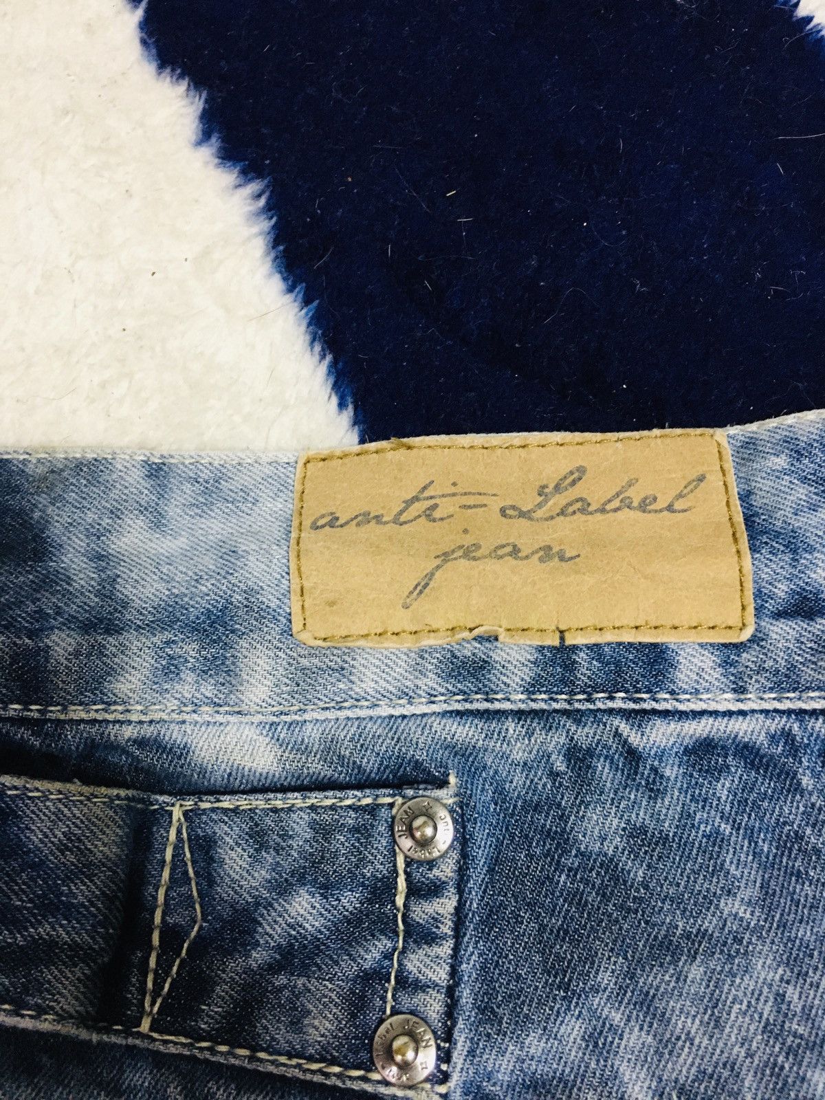 Japanese Brand Anti Label Acid Wash Jeans (16) Size US 30 / EU 46 - 3 Thumbnail