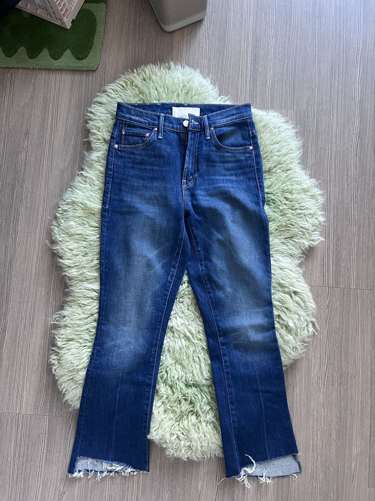 MOTHER MOTHER denim skinny flared crop jeans never worn Size 25" / US 0 / IT 36 - 3 Thumbnail
