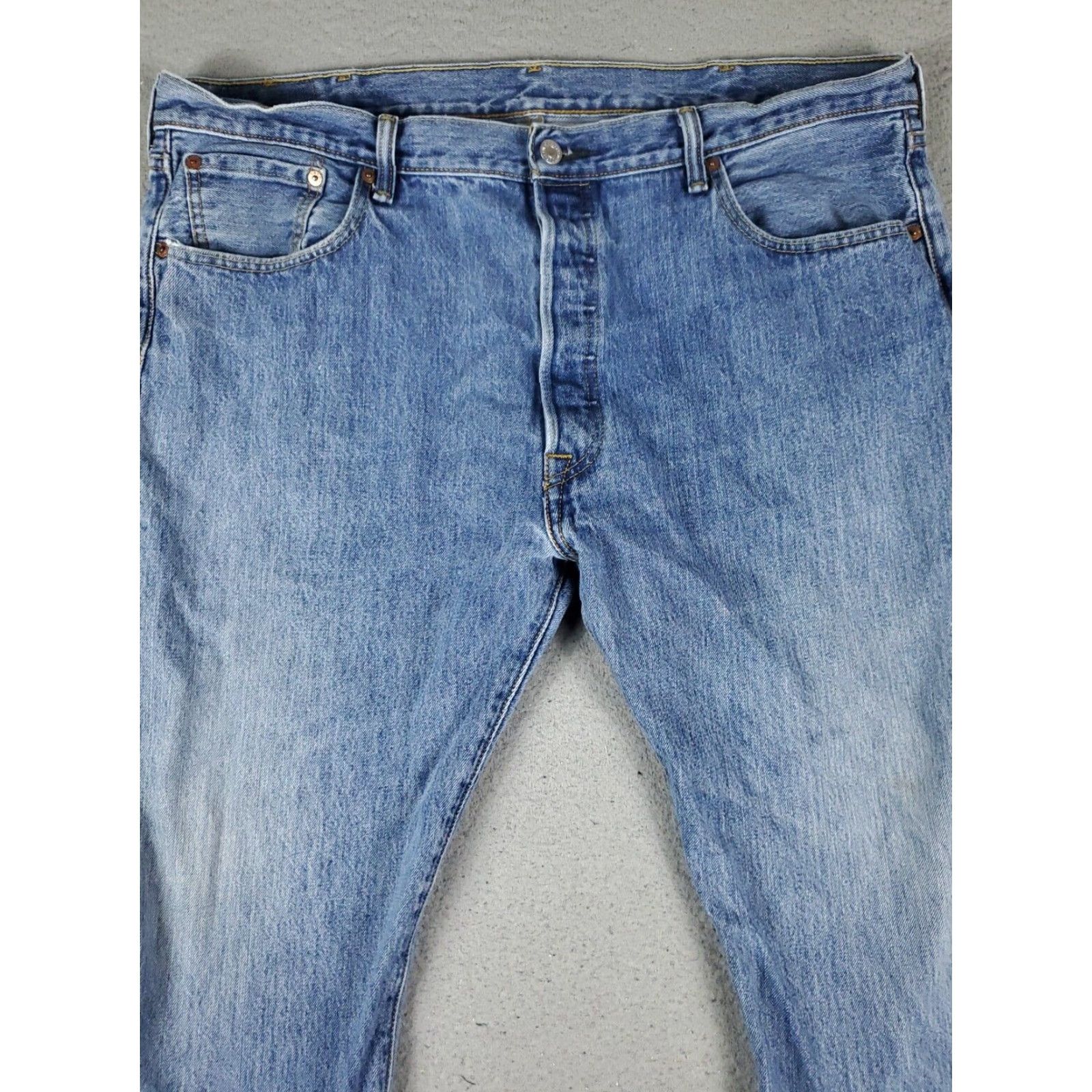 Levi's Levis 501 Blue Straight Leg Mens Jeans Size 40x30 Cotton Size US 40 / EU 56 - 2 Thumbnail