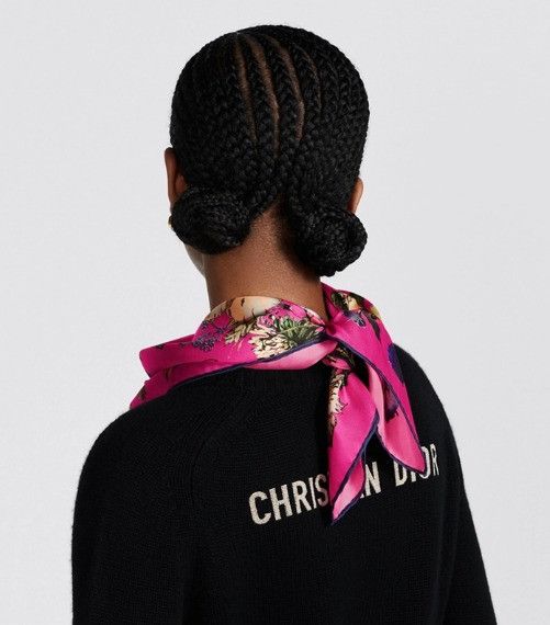Dior o1w1db11024 Size: OS / D-Millefiori Square Scarf Size ONE SIZE - 7 Thumbnail