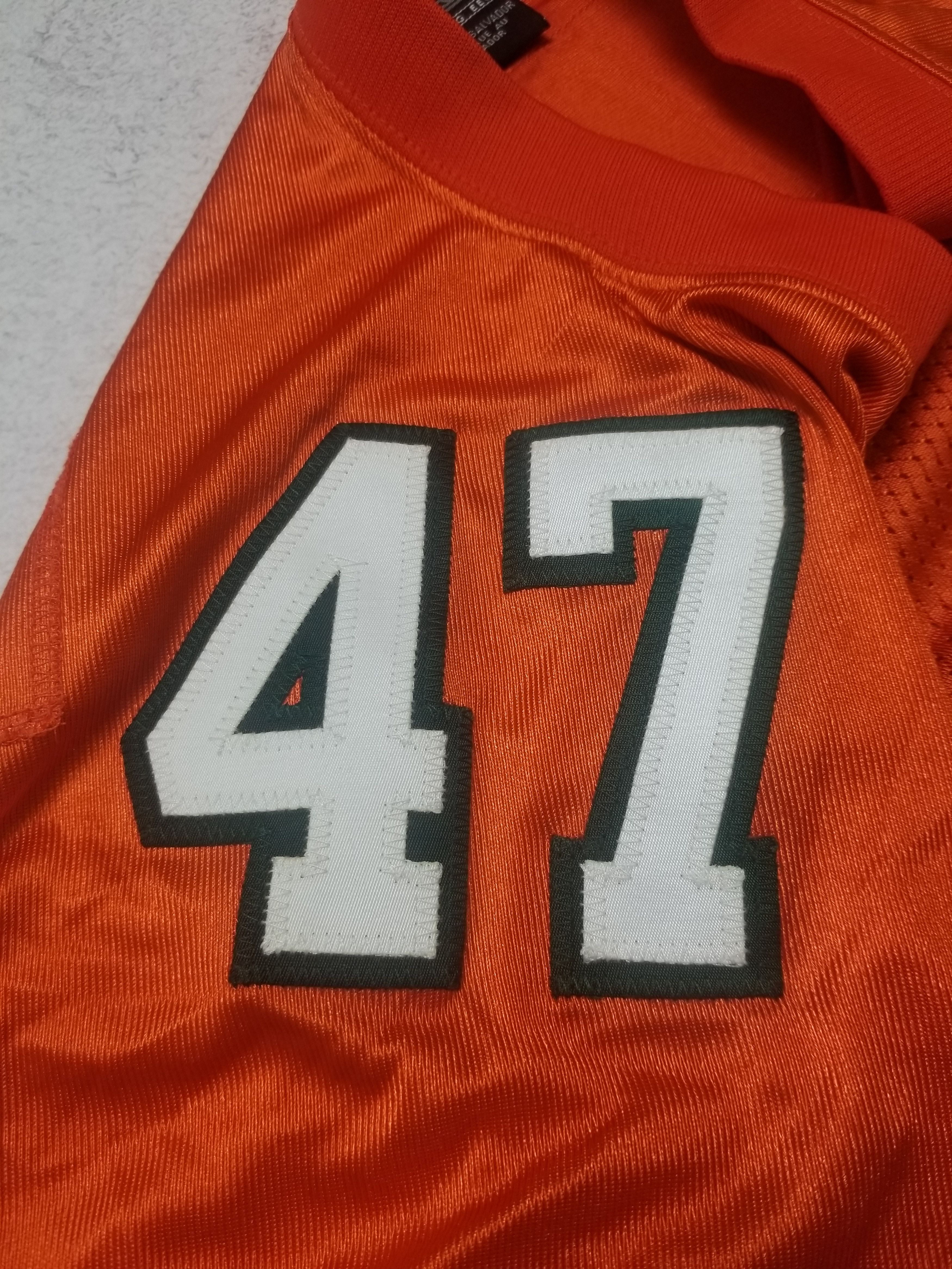 Nike Vintage Michael Irvin #47 University Miami Hurricanes Jersey Size US XXL / EU 58 / 5 - 8 Thumbnail