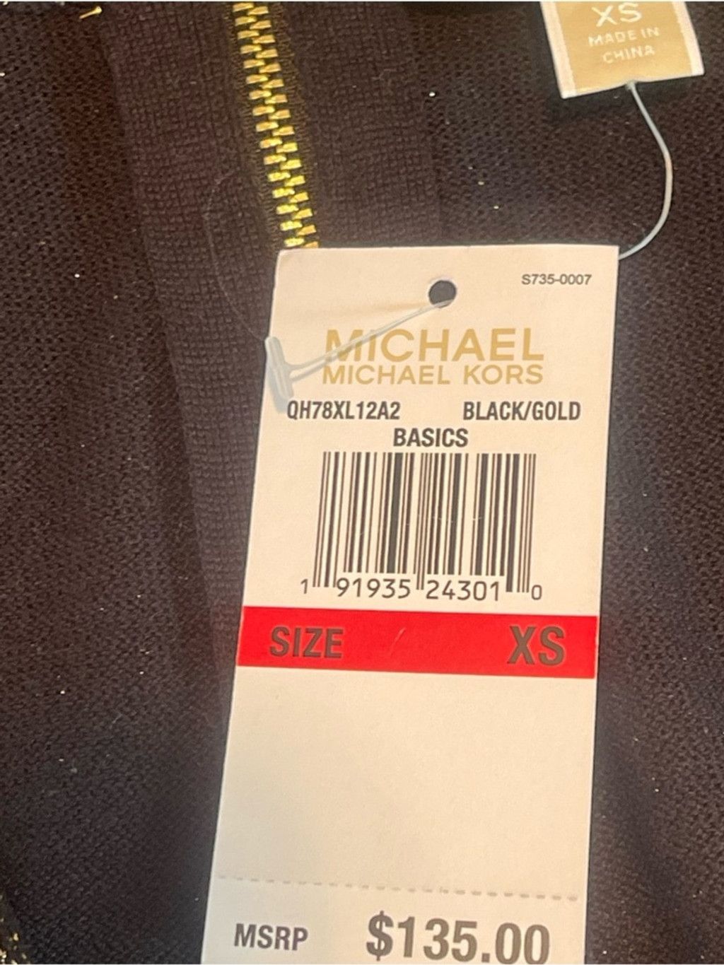 Michael Kors Michael Kors Black Gold Lurex Midi Dress NWT XS Glamour Size XS / US 0-2 / IT 36-38 - 13 Thumbnail