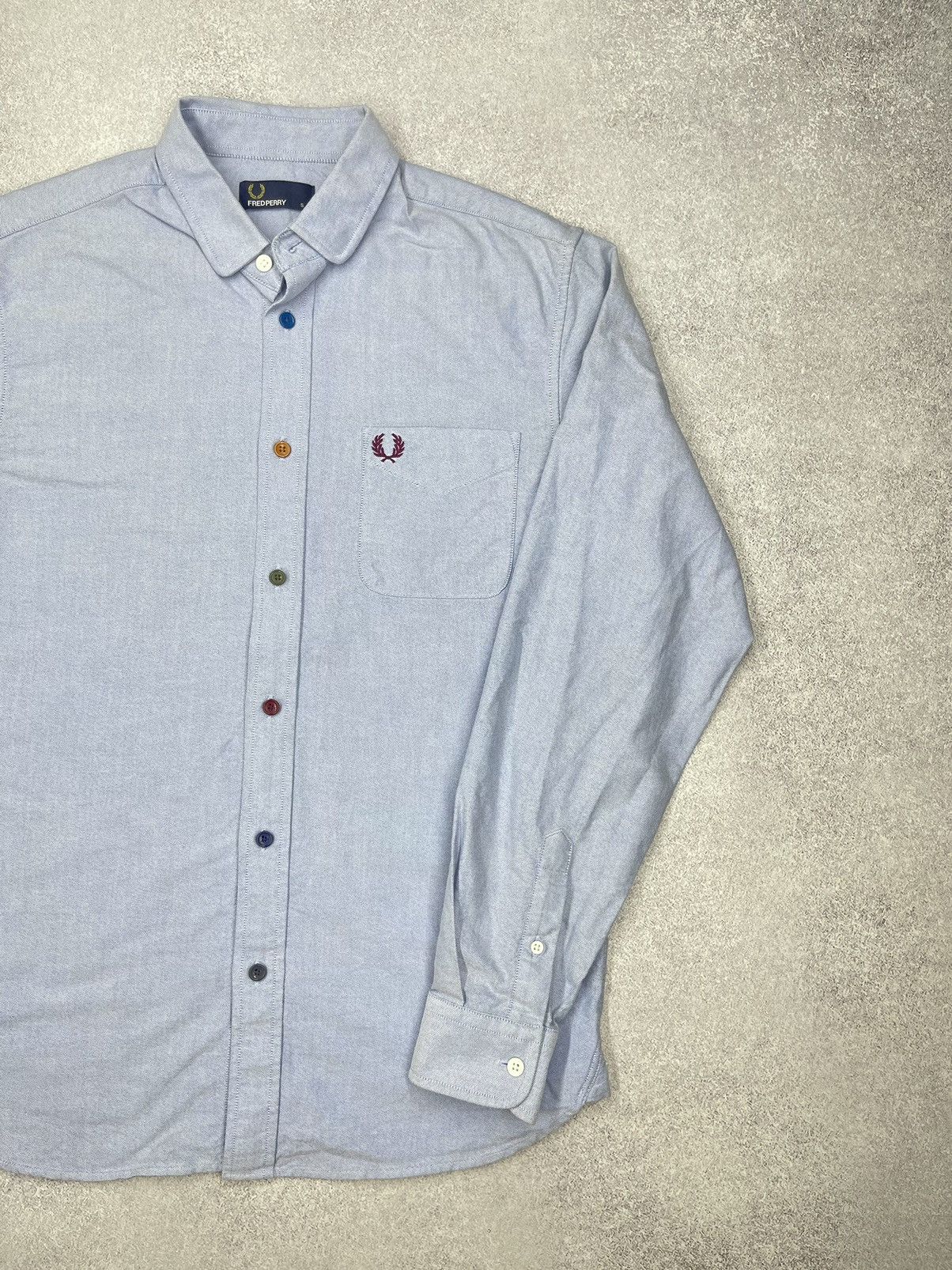 Fred Perry Mens Fred Perry Blue Shirt Size S Size US S / EU 44-46 / 1 - 3 Thumbnail