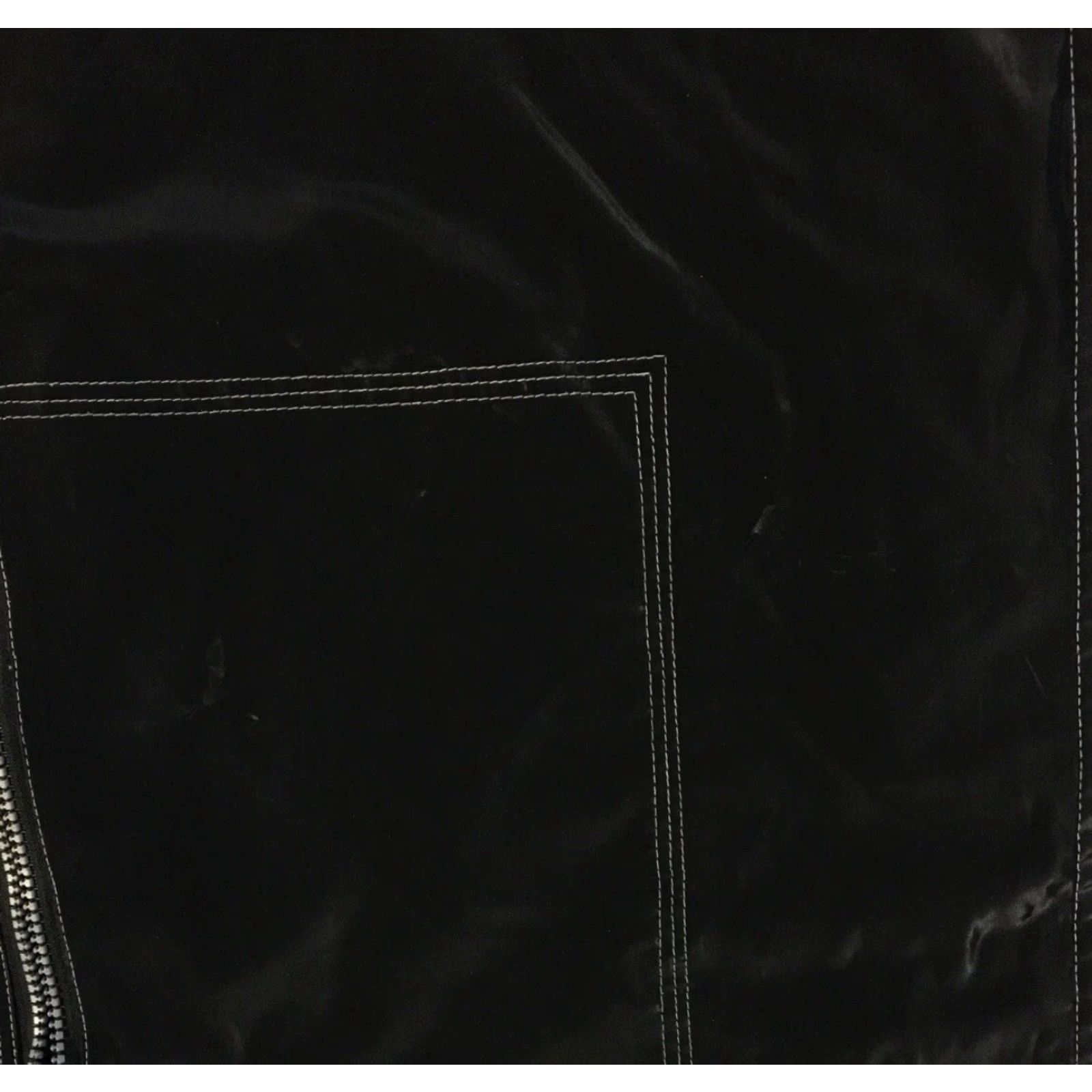 Vintage VINTAGE 90s Interstate Jeans Reflective Jacket 2XL Black Grunge Skate Surf Rave Jnco Y2K Mens Jacket Size US 39 - 7 Thumbnail