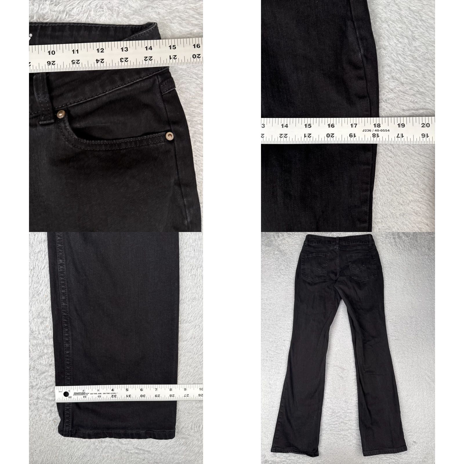 Wrangler Wrangler Jeans Juniors 9 Black Denim Bootcut Cotton Blend Mid Rise Western 29x33 Jeans Womens 90s Retro Western Wrangler Retro Wearnt Size 30" / US 8 / IT 44 - 9 Thumbnail