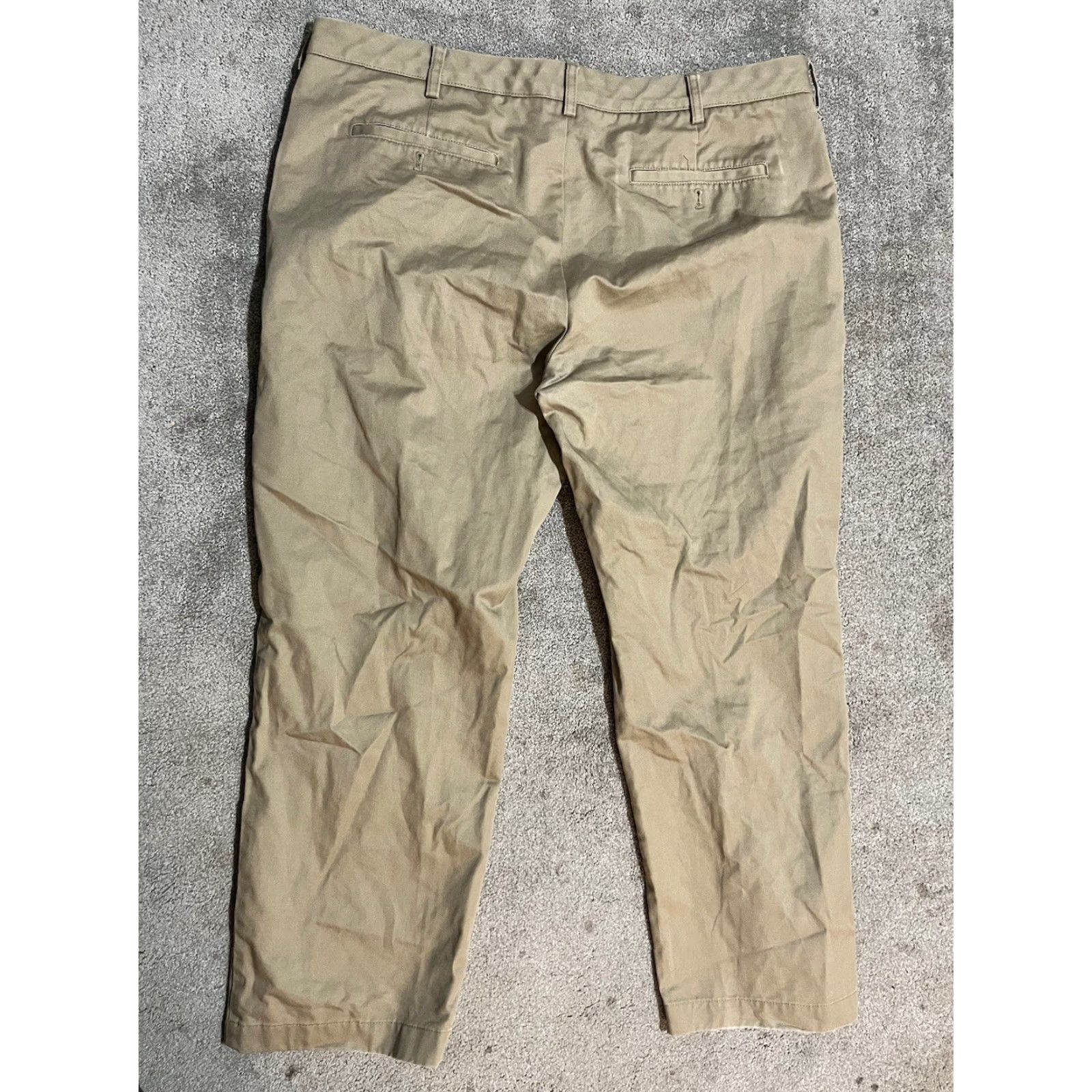 Van Heusen Van Heusen Pants Flat Front 40x30 Beige Men Dress Pants Classic Fit Size US 40 / EU 56 - 3 Thumbnail