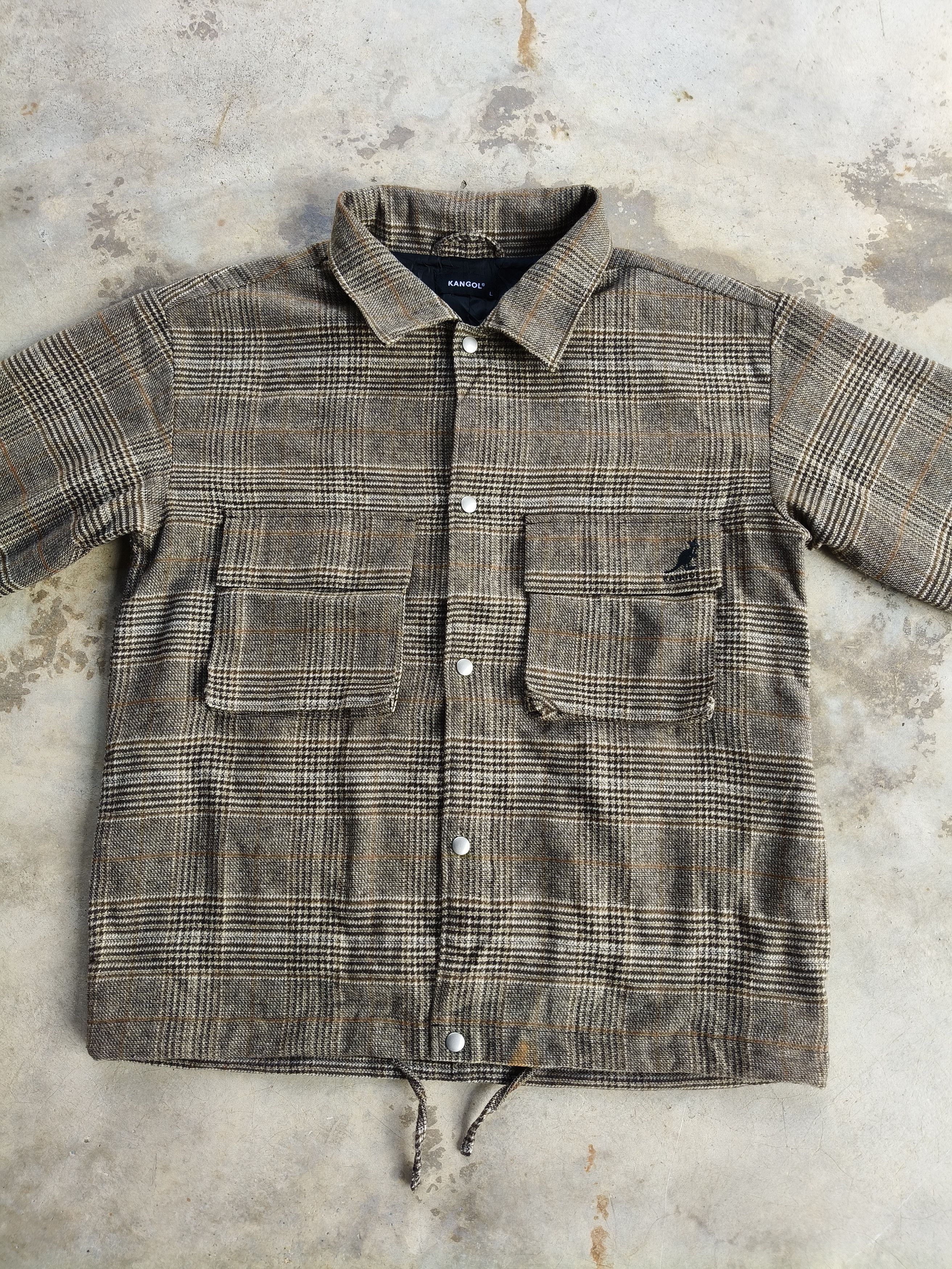 Kangol Kangol Button Up Flannel Jacket Size US L / EU 52-54 / 3 - 5 Thumbnail