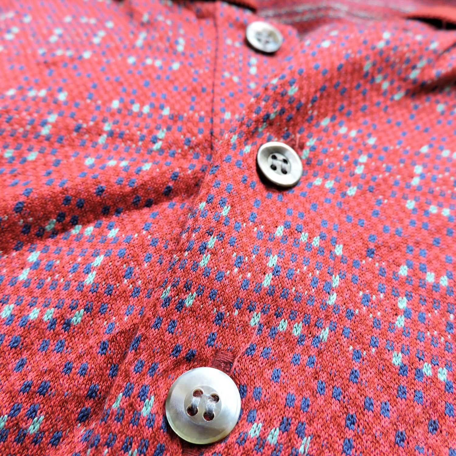 Yves Saint Laurent YVES SAINT LAURENT SQUARE PATTERNS POLO SHIRT Size US L / EU 52-54 / 3 - 6 Thumbnail
