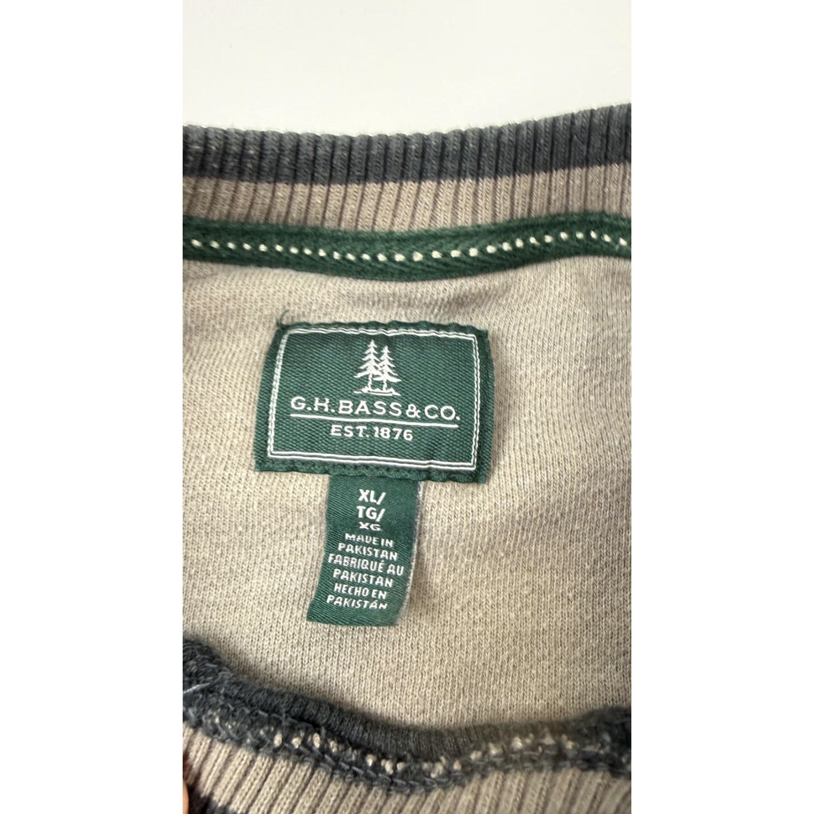 Vintage G.H. Bass & Co. Sweatshirt Mens XL Gray Fleece Crewneck Pullover Logo Casual Size US XL / EU 56 / 4 - 5 Thumbnail