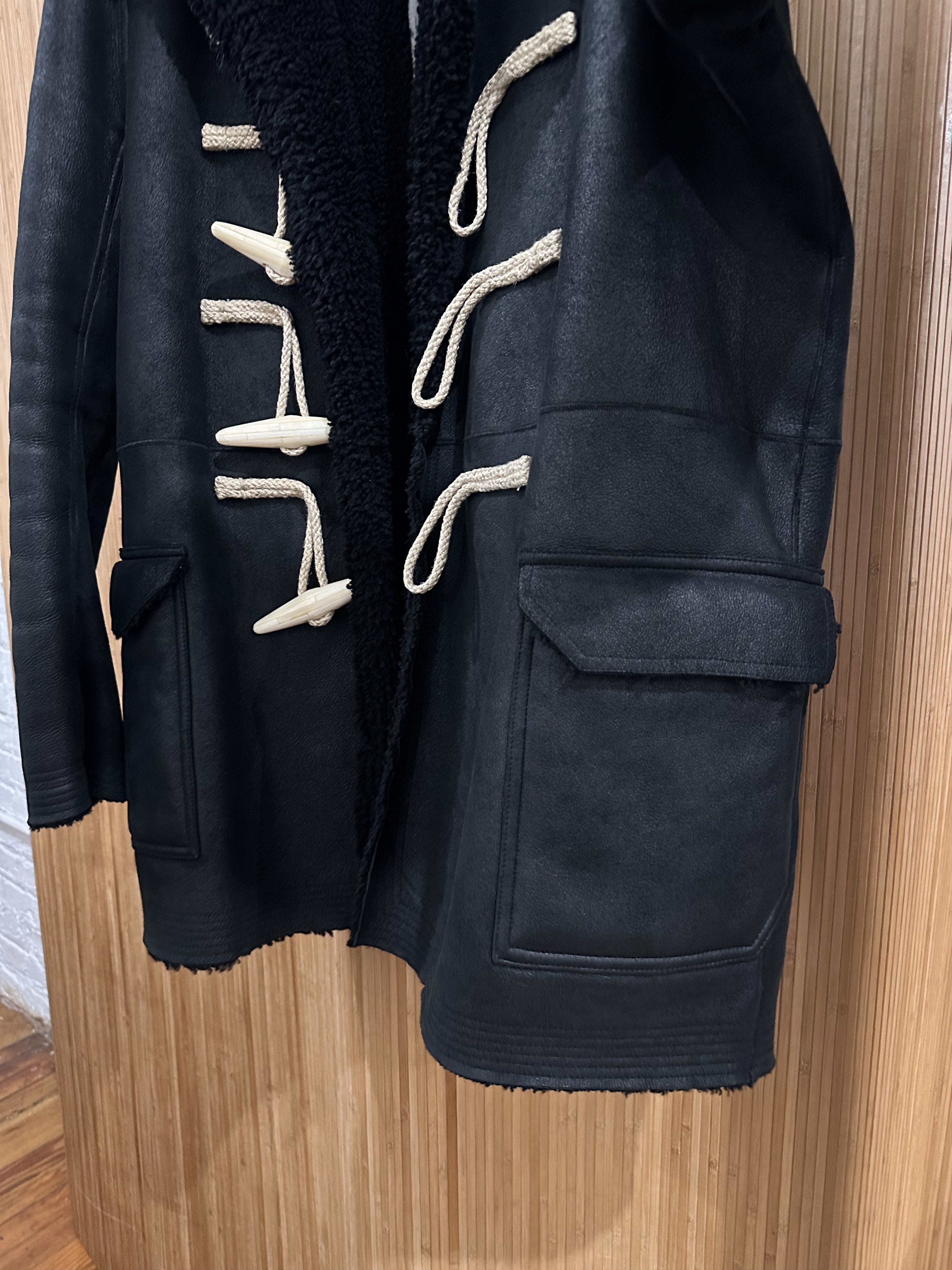 Rick Owens RIck Owens 17FW GLITTER Shearling Duffle Coat Size US L / EU 52-54 / 3 - 4 Thumbnail