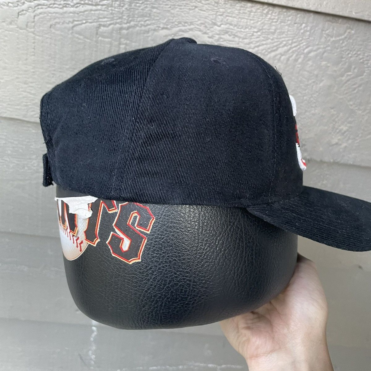 Drew Pearson Vintage ESPN Drew Pearson Black Wool Strapback Hat NWOT Size ONE SIZE - 8 Thumbnail