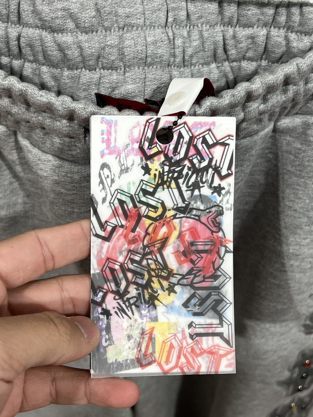 LOST INTRICACY Lost Intricacy Crimson Stones Gray Short Size US 38 / EU 54 - 4 Thumbnail