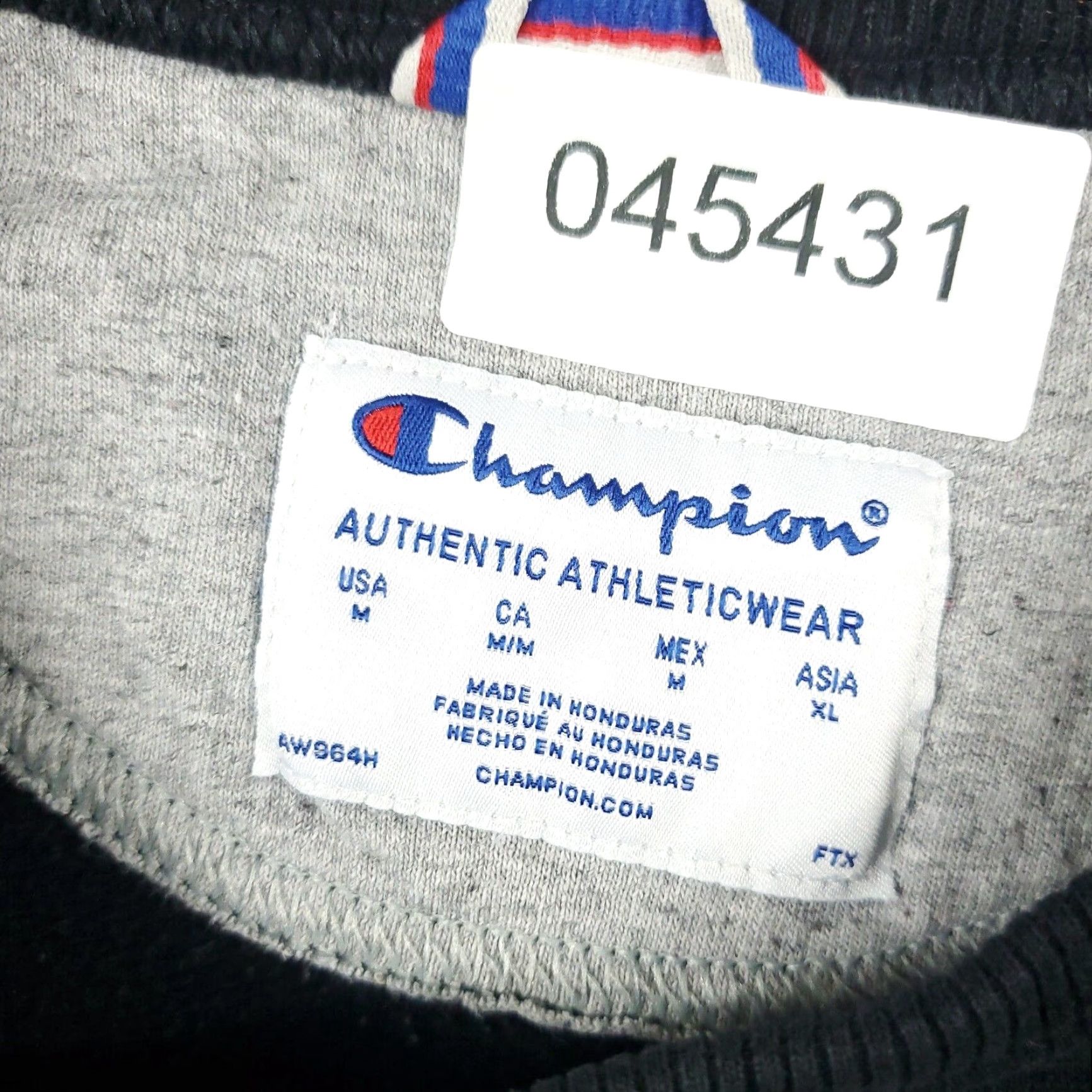 Champion Champion Black Mens Medium Pullover Sweater Casual Crew Neck Cotton Blend Size US M / EU 48-50 / 2 - 8 Thumbnail