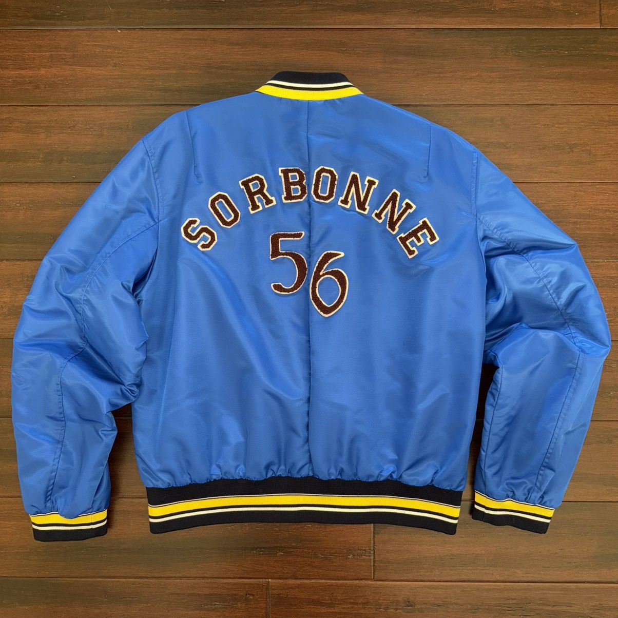 Wales Bonner Wales Bonner logo-patch Bomber Jacket | Blue | 52 Size US L / EU 52-54 / 3 - 2 Thumbnail