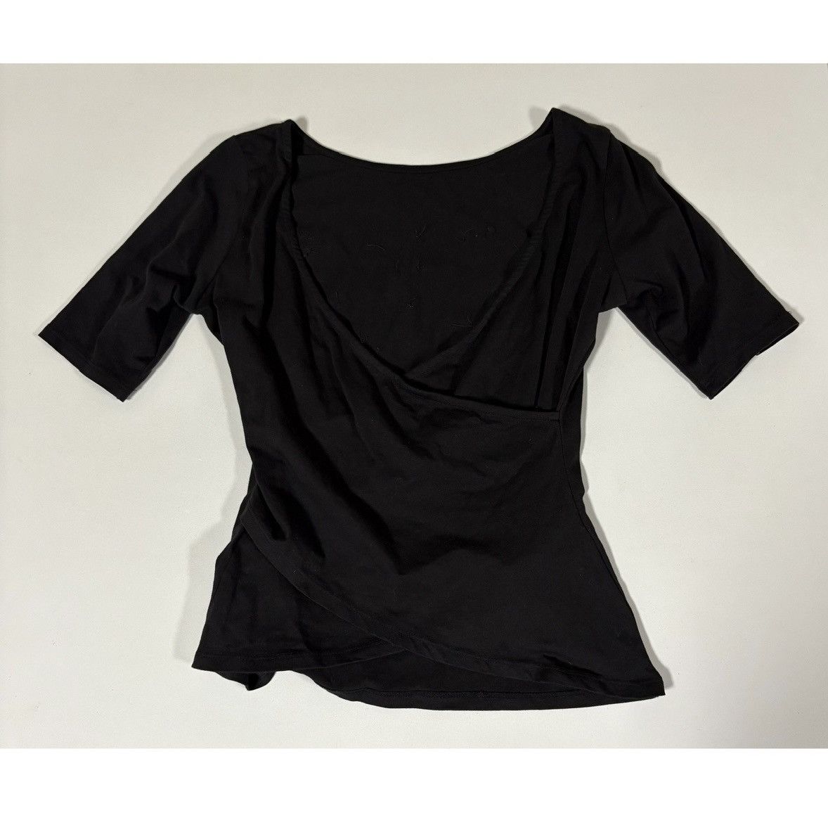 Guess Guess Black Question Mark Logo Shirt Top Blouse Size S 🖤✨ Size S / US 4 / IT 40 - 4 Thumbnail