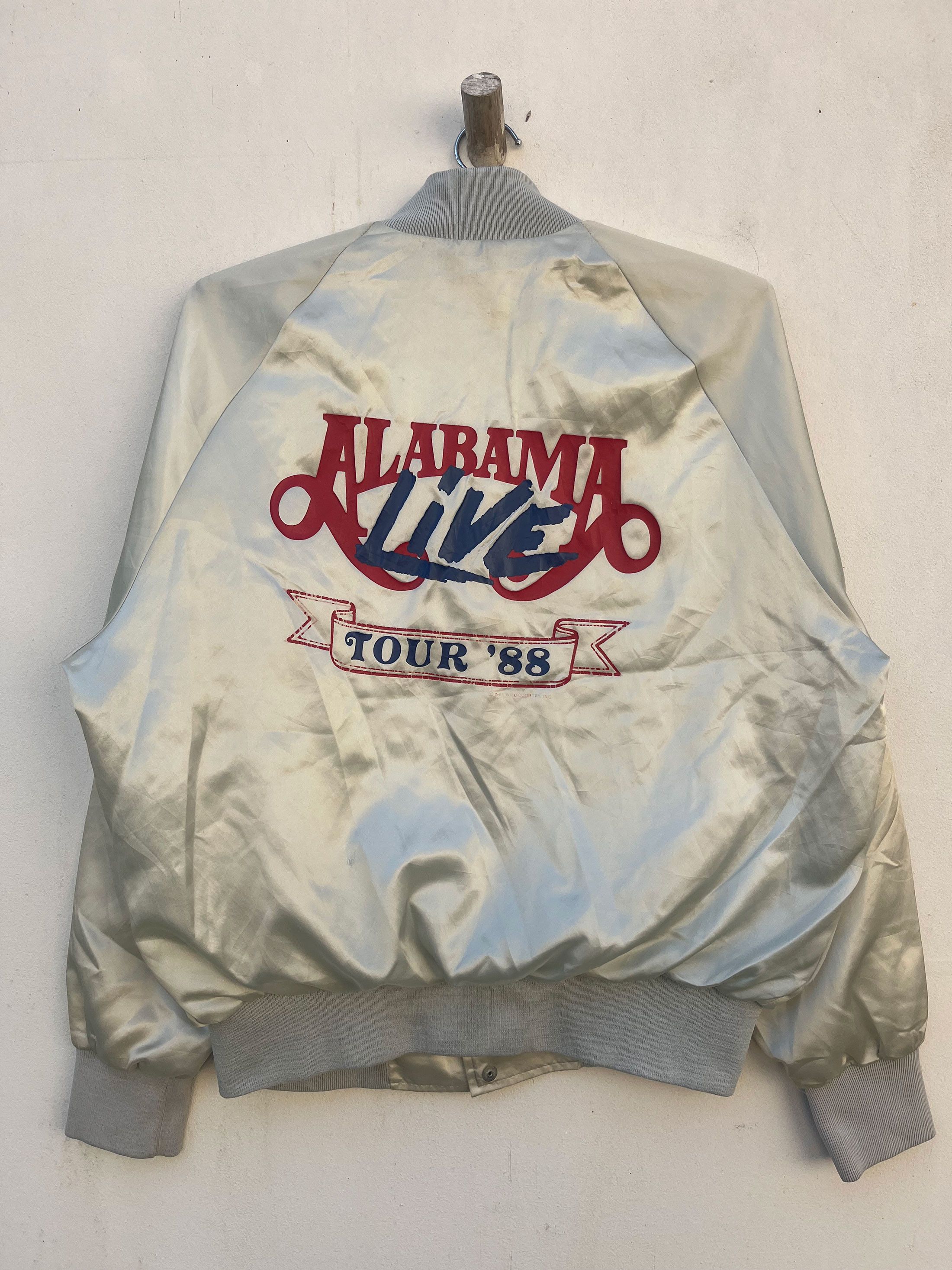 Band Tees Vintage 1988 ALABAMA LIVE Concert Tour '88 Jacket Size US L / EU 52-54 / 3 - 3 Thumbnail