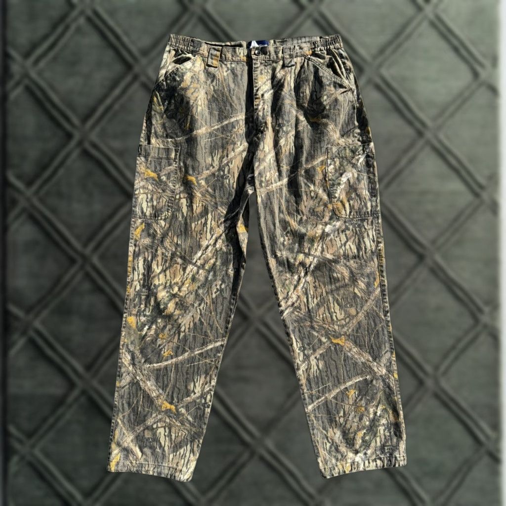 Vintage VINTAGE Shadow Tree Camo Camoflauge Pants L Men Regular Green Chino Pants Size Large Size US 33 - 1 Thumbnail