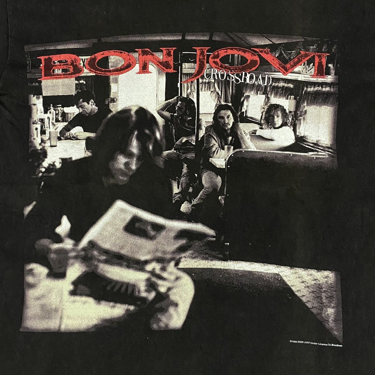 Band Tees × Brockum × Vintage Vintage rock band bon jovi album art cover crossroad Size US L / EU 52-54 / 3 - 3 Thumbnail