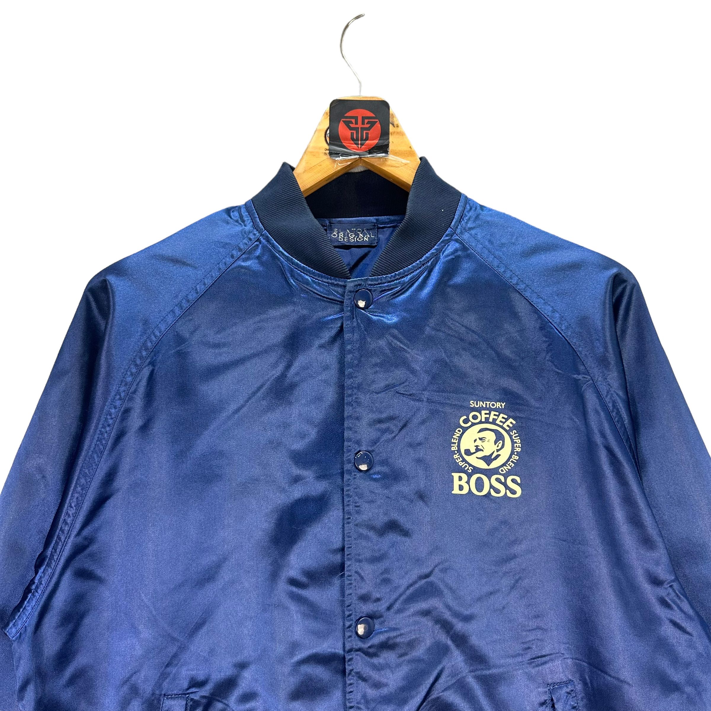 Japanese Brand SUNTORY COFFEE BOSS BIG LOGO COACH JACKET #7481-148 Size US L / EU 52-54 / 3 - 2 Thumbnail